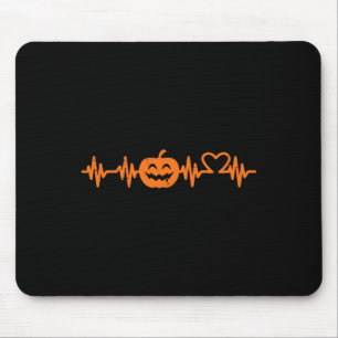 Halloween Nurse Heartbeat Pumpkin Costume Scrub To Mouse Pad