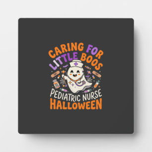 Halloween Nurse Little Boos Plaque