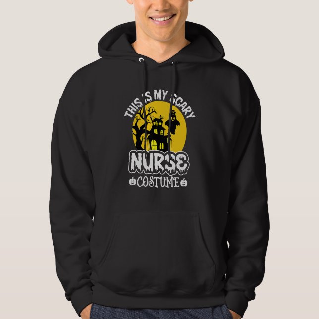 Halloween Nurse Nursing Cute Health Worker Hallowe Hoodie (Front)