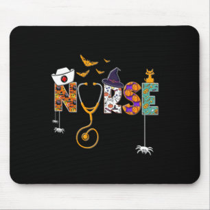 Halloween Nurse Nursing Cute Health Worker Hallowe Mouse Pad