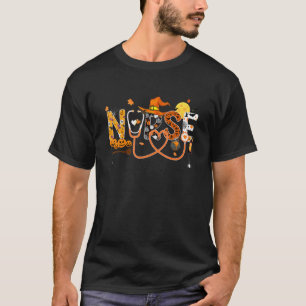 Halloween Nurse Nursing Cute Health Worker Hallowe T-Shirt