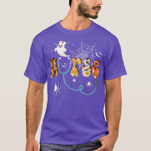 Halloween Nurse Nursing Funny Ghost-happy Hallowee T-Shirt