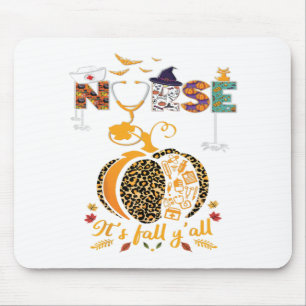 Halloween Nurse Nursing Thanksgiving Health Worker Mouse Pad