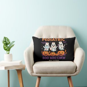 Halloween Nurse Paediatrics Boo Boo Crew Funny Spo Lumbar Cushion
