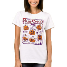 Halloween Nurse Pain Scale Shirt