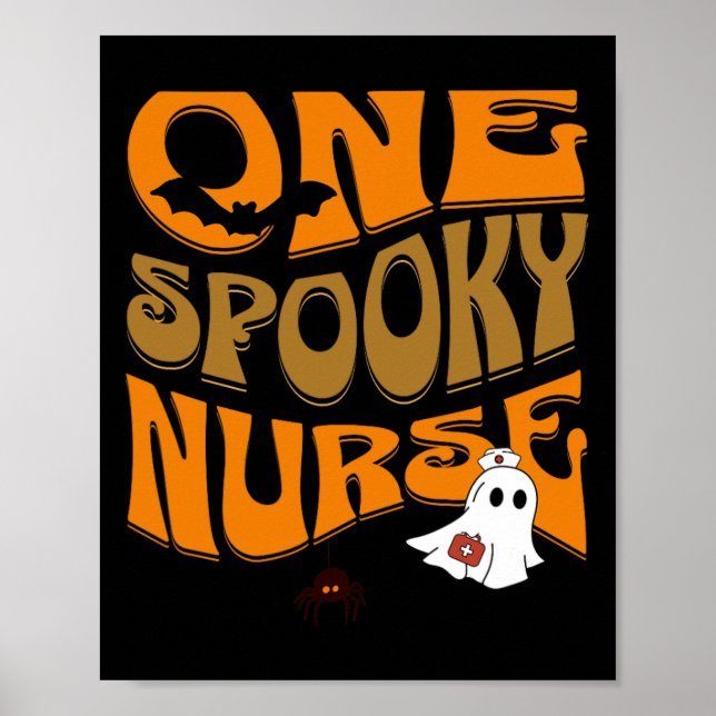 Halloween Nurse Product Funny Scary Creepy Ghost C Poster (Front)