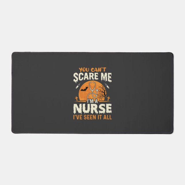 Halloween Nurse Scare Me Desk Mat (Front)