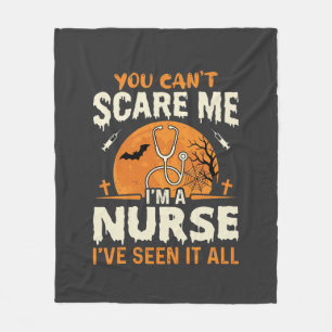 Halloween Nurse Scare Me Fleece Blanket