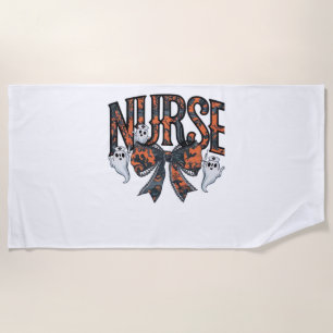 Halloween Nurse Scary Coquette Bow Classic T-Shirt Beach Towel