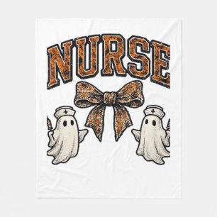 Halloween Nurse Scary Coquette Bow Classic T-Shirt Fleece Blanket