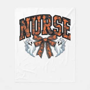 Halloween Nurse Scary Coquette Bow Classic T-Shirt Fleece Blanket