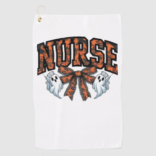 Halloween Nurse Scary Coquette Bow Classic T-Shirt Golf Towel