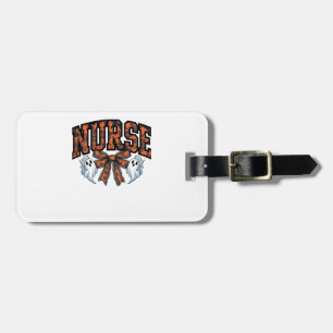 Halloween Nurse Scary Coquette Bow Classic T-Shirt Luggage Tag