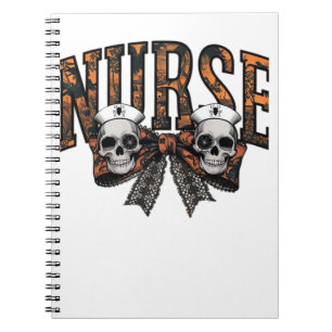 Halloween Nurse Scary Coquette Bow Classic T-Shirt Notebook