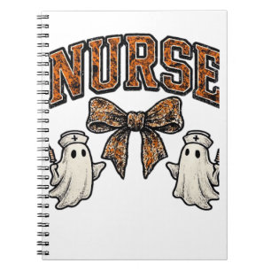 Halloween Nurse Scary Coquette Bow Classic T-Shirt Notebook