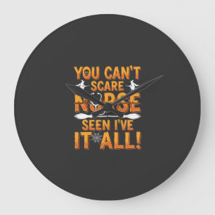 Halloween Nurse Seen It All Design_1 Large Clock