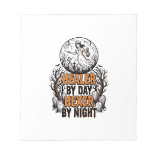 Halloween Nurse Shirt Vintage Engraving Spooky Nur Notepad