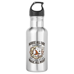 Halloween Nurse Shirt Witchy Medical Night Shift_1 532 Ml Water Bottle