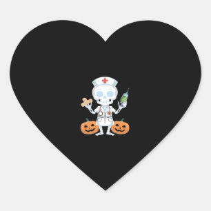 Halloween Nurse Skeleton Essential T-Shirt Heart Sticker