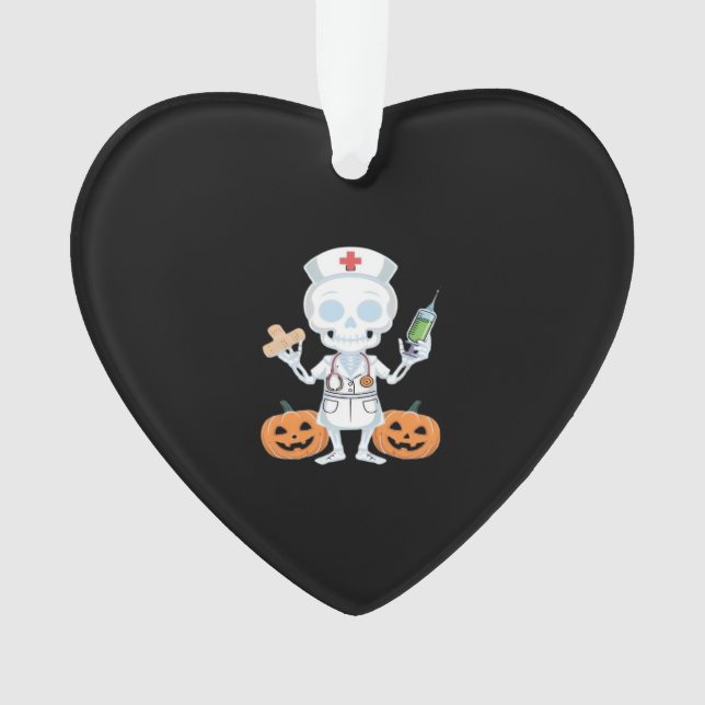 Halloween Nurse Skeleton Essential T-Shirt Ornament (Front)