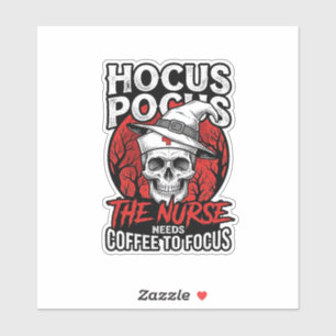 Halloween Nurse Skull Coffee Focus Vintage Shirt D