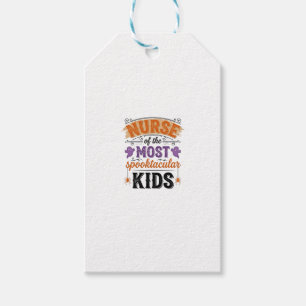 Halloween Nurse Spooktacular Kids Vintage Design_1 Gift Tags