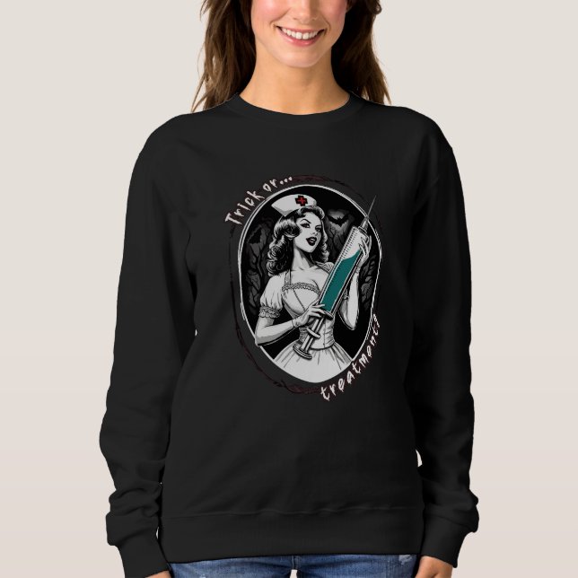 Halloween Nurse Sweatshirt (Front)