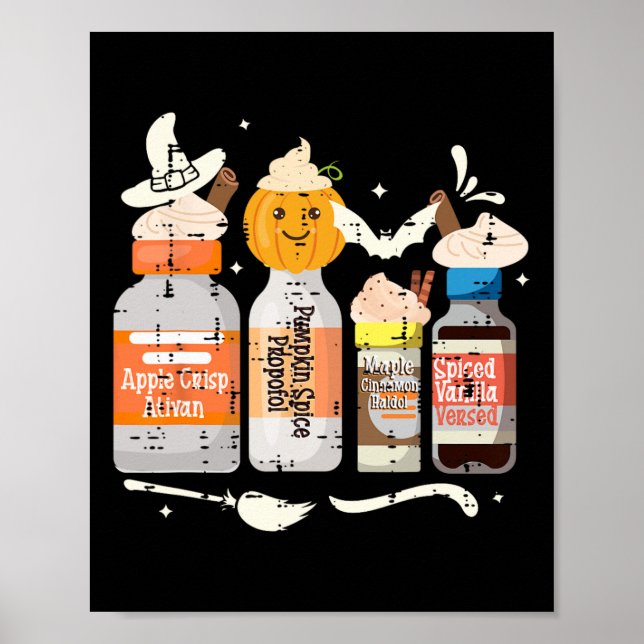 Halloween Nurse Tee Crna Pacu ER ED ICU Cricital C Poster (Front)