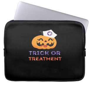 Halloween Nurse Trick or Treatment Classic T-Shirt Laptop Sleeve