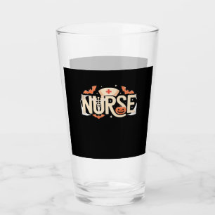 Halloween Nurse Typography � Spooky Medical Design Glass