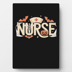 Halloween Nurse Typography � Spooky Medical Design Plaque