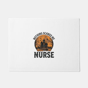 Halloween Nurse Vintage Spooky Moon Design_1 Doormat