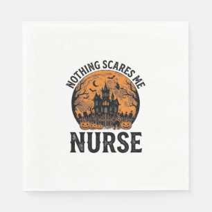 Halloween Nurse Vintage Spooky Moon Design_1 Napkin