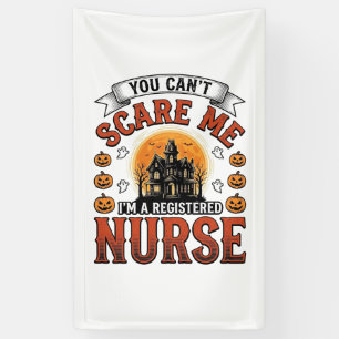 Halloween Nurse Vintage Spooky Registered Nurse De Banner