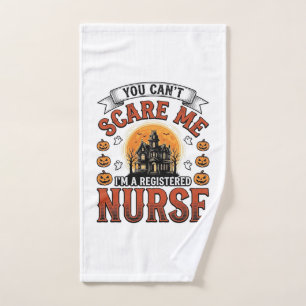 Halloween Nurse Vintage Spooky Registered Nurse De Hand Towel