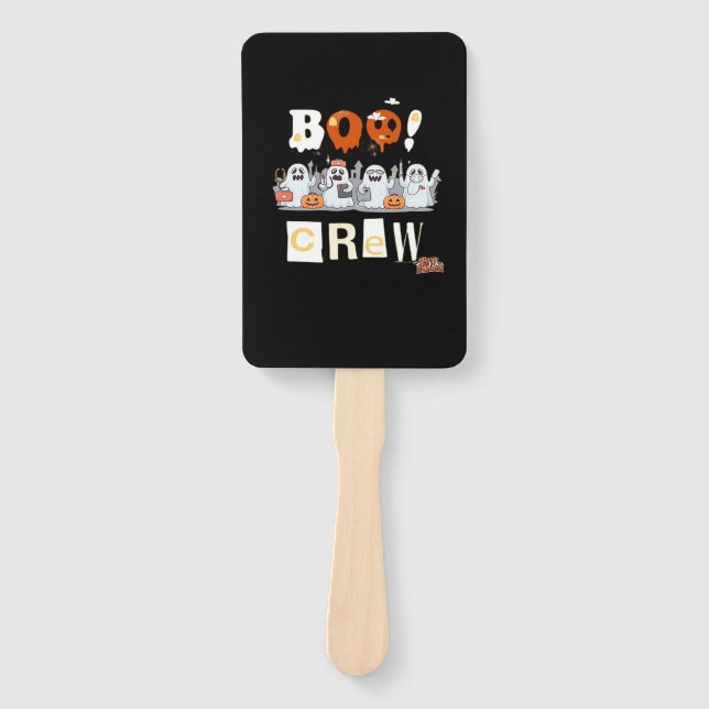 Halloween Nurses Boo Crew Classic T-Shirt Hand Fan (Front)