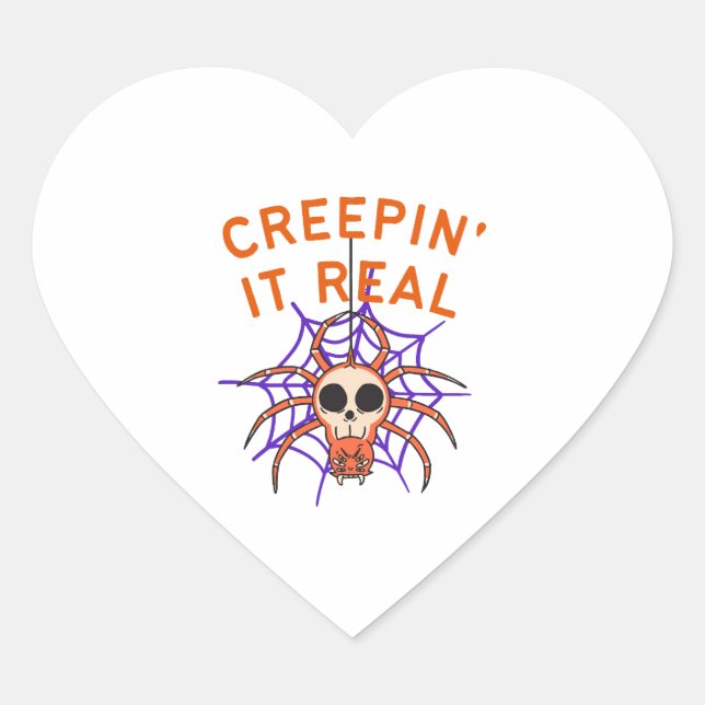 Halloween Occasion Heart Sticker (Front)