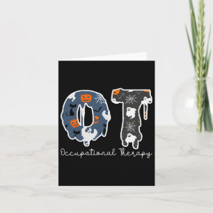 Halloween Occupational Therapy Ghost Spooky Nurse Card
