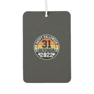 Halloween October 31 2022 Sunset Retro Design_1 Car Air Freshener