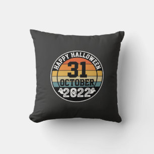 Halloween October 31 2022 Sunset Retro Design_1 Cushion