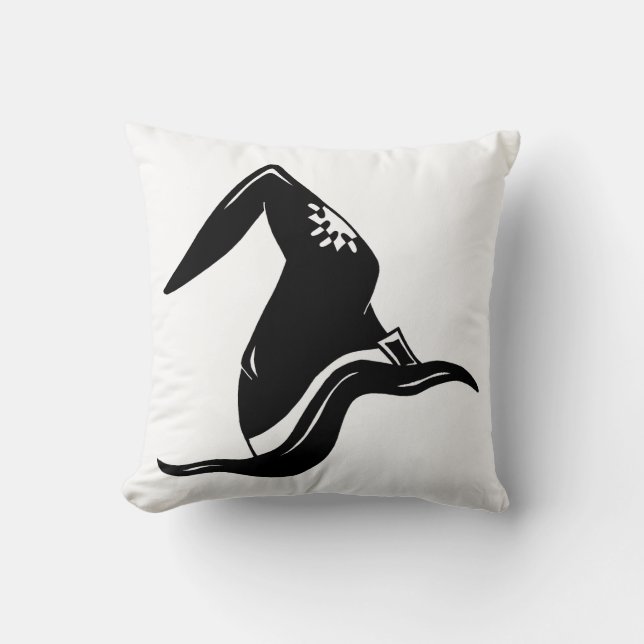 Halloween October 31 Decor Witch Hat Cushion (Front)