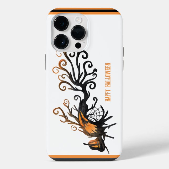Halloween/October/Fall/pumpkin tree iPhone Case (Back)