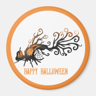Halloween/October/Fall/pumpkin tree Magnet