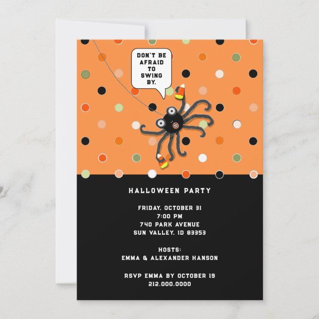 Halloween October Open House Invitation (Front)