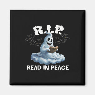 Halloween October Reading Scary Spooky Stories  Magnet