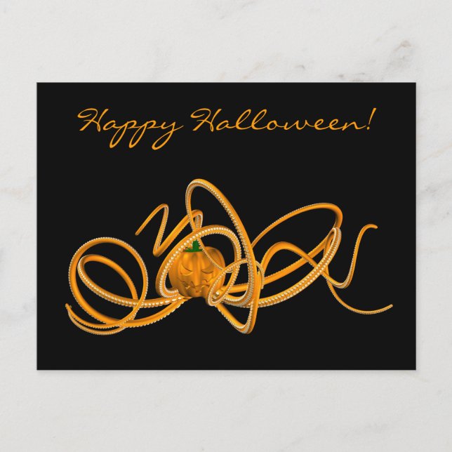 Halloween Octopus Postcard (Front)