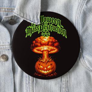 Halloween of Mass Destruction Nuclear Jack-o'-Lant 6 Cm Round Badge