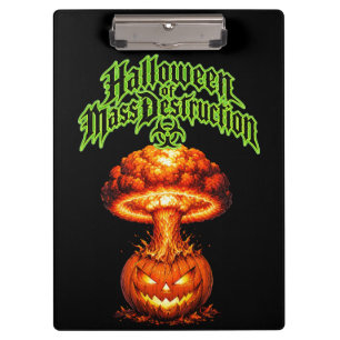Halloween of Mass Destruction Nuclear Jack-o'-Lant Clipboard