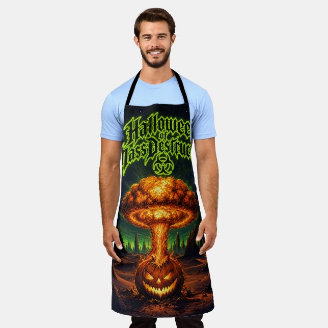 Halloween of Mass Destruction Radioactive Pumpkin  Apron (Worn)