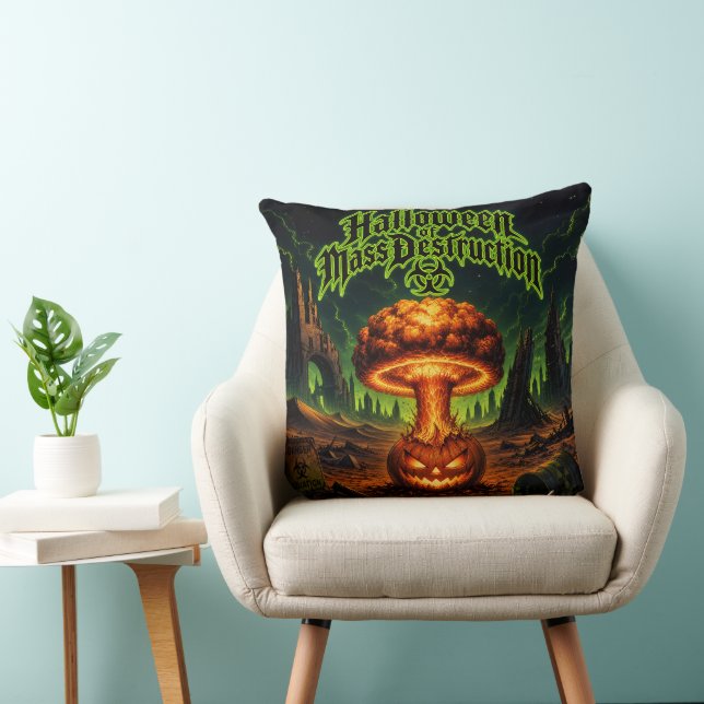 Halloween of Mass Destruction Radioactive Pumpkin  Cushion (Chair)